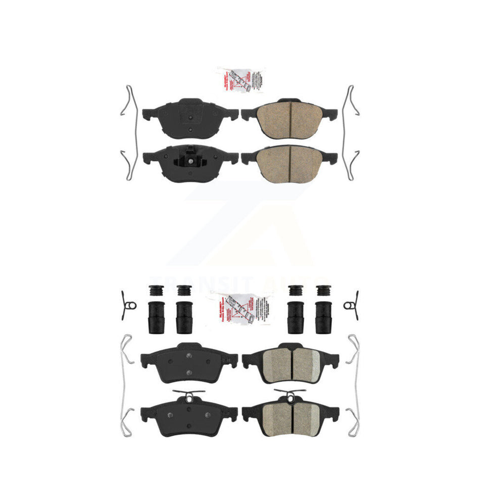 Front Rear Ceramic Disc Brake Pads Kit For Ford Mazda 3 Escape Focus 5 EcoSport Volvo S40 KNF-100269