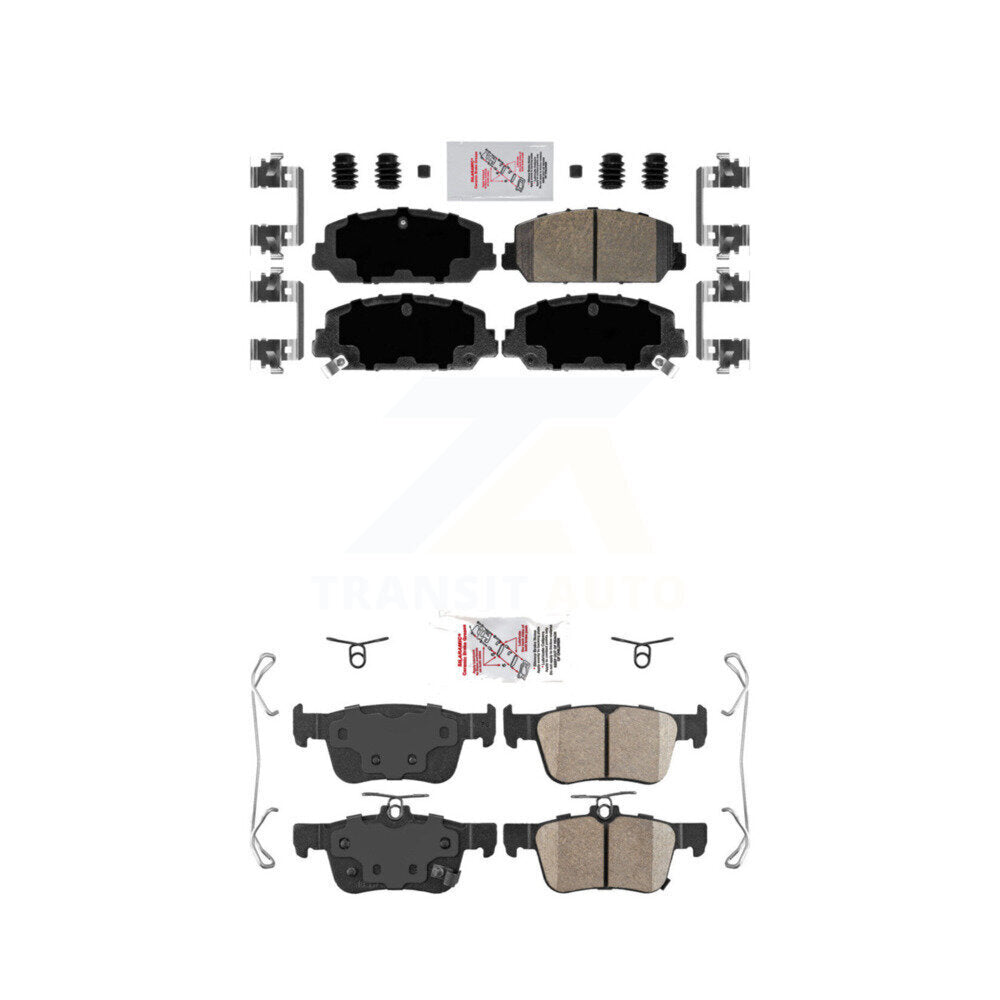 Front Rear Ceramic Disc Brake Pads Kit For Honda Civic KNF-100306