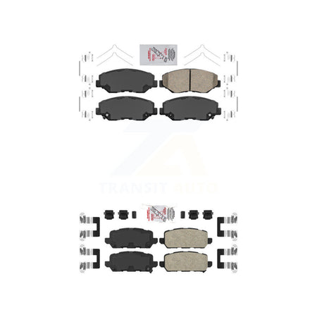 Front Rear Ceramic Disc Brake Pads Kit For 2016 Honda CR-Z KNF-100320