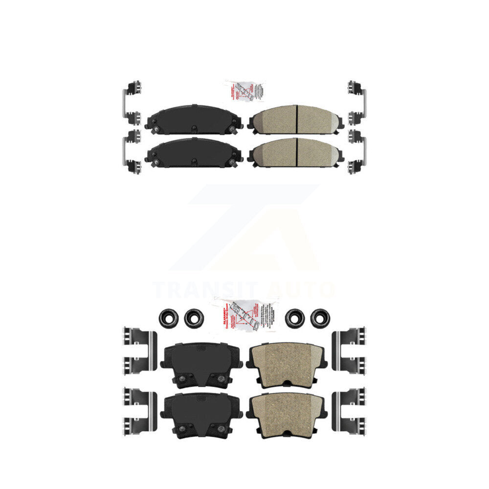 Front Rear Ceramic Disc Brake Pads Kit For Dodge Charger Chrysler 300 Challenger Magnum KNF-100323