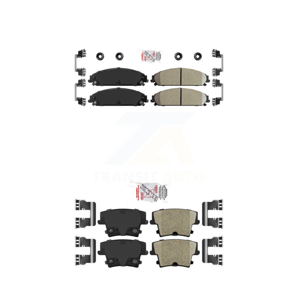 Front Rear Ceramic Disc Brake Pads Kit For Dodge Charger Chrysler 300 Challenger Magnum KNF-100329
