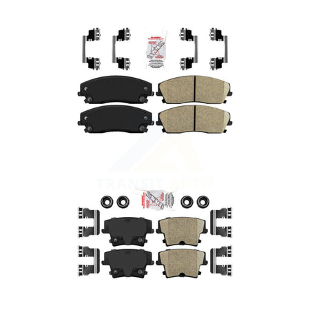 Front Rear Ceramic Disc Brake Pads Kit For Dodge Charger Chrysler 300 Challenger Magnum KNF-100330