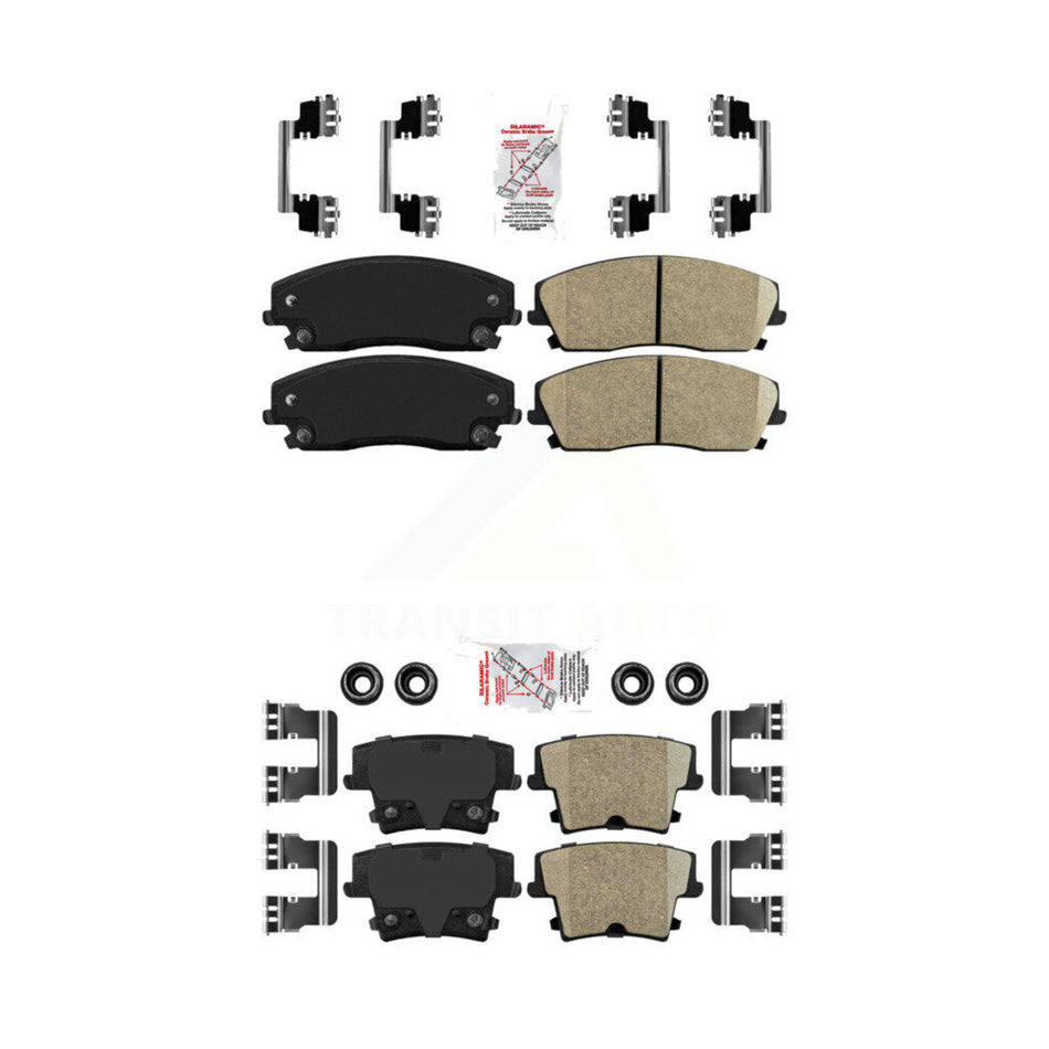 Front Rear Ceramic Disc Brake Pads Kit For Dodge Charger Chrysler 300 Challenger Magnum KNF-100330