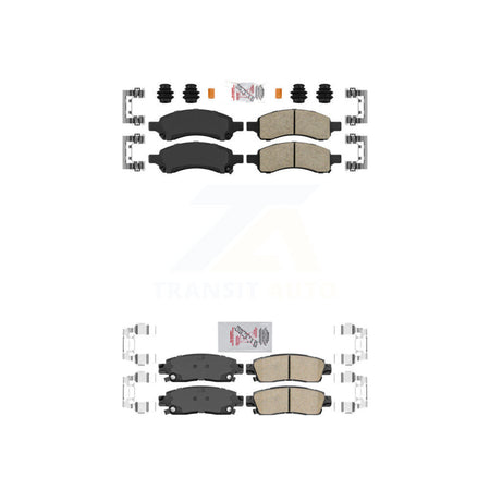 Front Rear Ceramic Disc Brake Pads Kit For Chevrolet Trailblazer GMC Envoy XL EXT Buick KNF-100392
