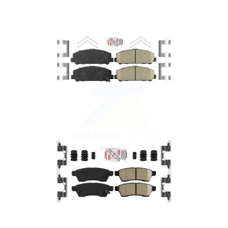 Front Rear Ceramic Disc Brake Pads Kit For Suzuki Equator KNF-100440