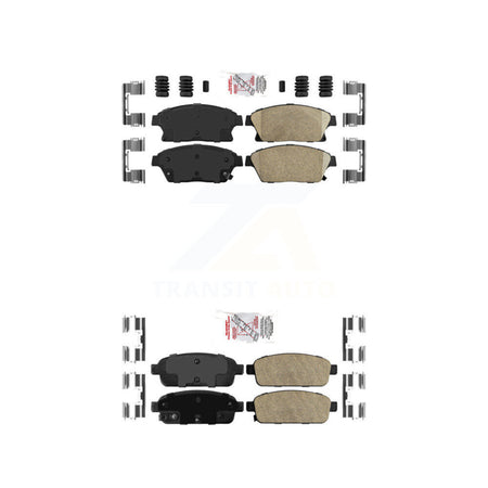 Front Rear Ceramic Disc Brake Pads Kit For Chevrolet Cruze Buick Trax Verano Encore Volt KNF-100491