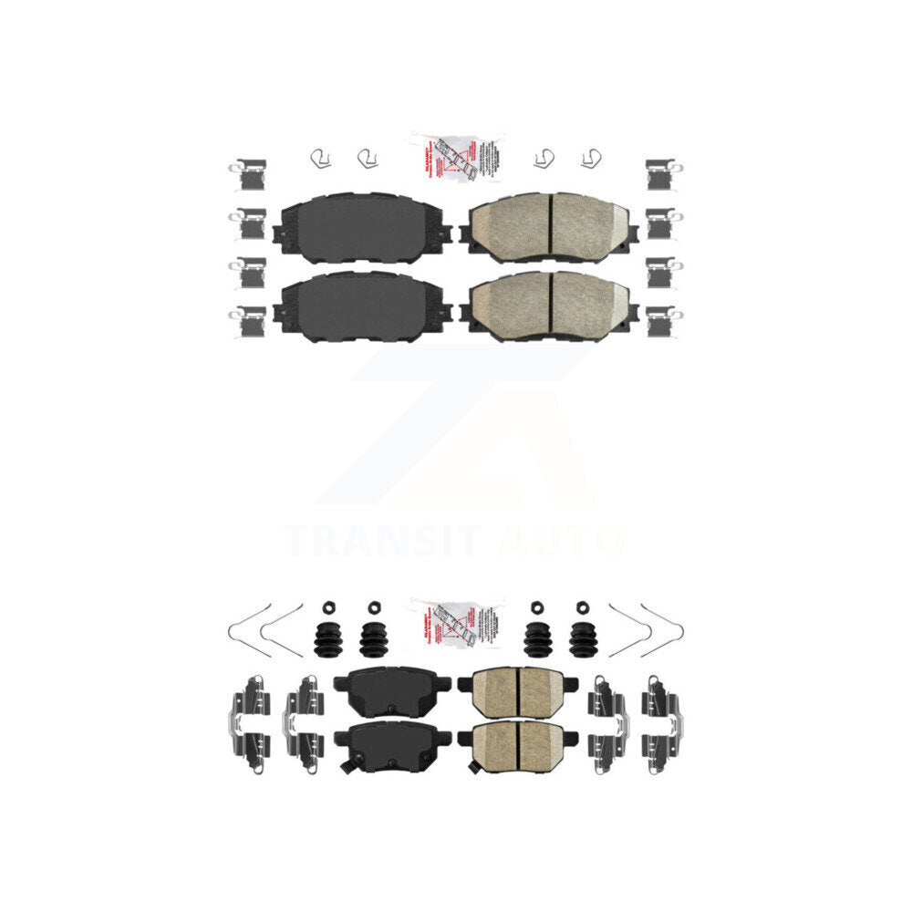 Front Rear Ceramic Disc Brake Pads Kit For Toyota Corolla Matrix Pontiac Vibe Scion xB KNF-100506