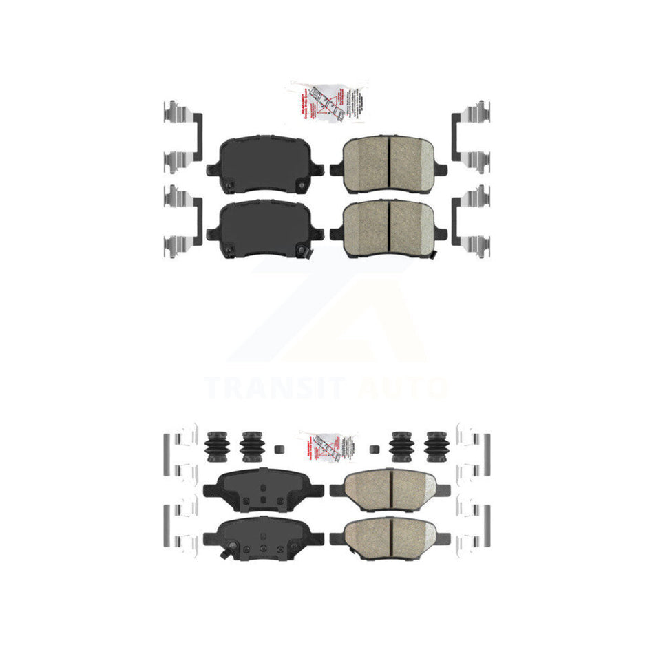 Front Rear Ceramic Disc Brake Pads Kit For Chevrolet Pontiac Cobalt G5 Saturn Ion Malibu KNF-100551