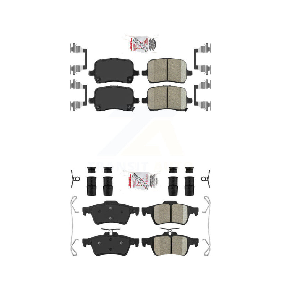 Front Rear Ceramic Disc Brake Pads Kit For Pontiac Solstice Saturn Sky KNF-100556