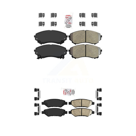 Front Semi-Metallic Rear Ceramic Disc Brake Pads Kit For Cadillac CTS KNF-100583