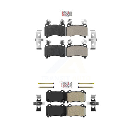 Front Rear Semi-Metallic Disc Brake Pads Kit For Chevrolet Camaro SS KNF-100604