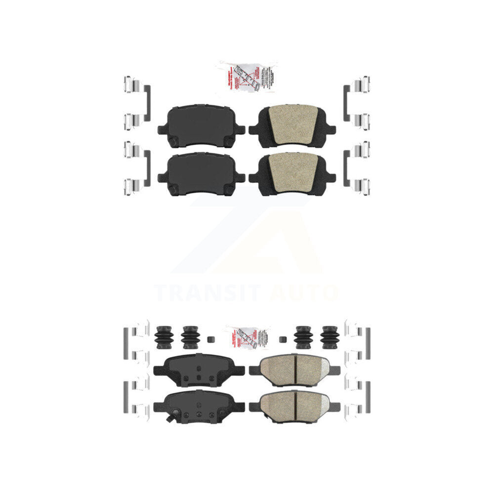 Front Rear Ceramic Disc Brake Pads Kit For Chevrolet Malibu Pontiac G6 Cobalt G5 HHR Aura KNF-100643