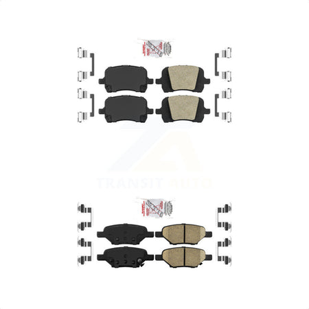 AmeriBRAKES Front Rear Ceramic Disc Brake Pads Kit For Chevrolet Malibu Pontiac G6 Cobalt Saturn Aura HHR G5 KNF-100644