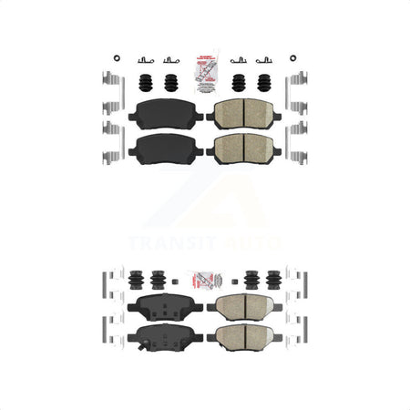 AmeriBRAKES Front Rear Ceramic Disc Brake Pads Kit For Pontiac G5 Pursuit KNF-100647