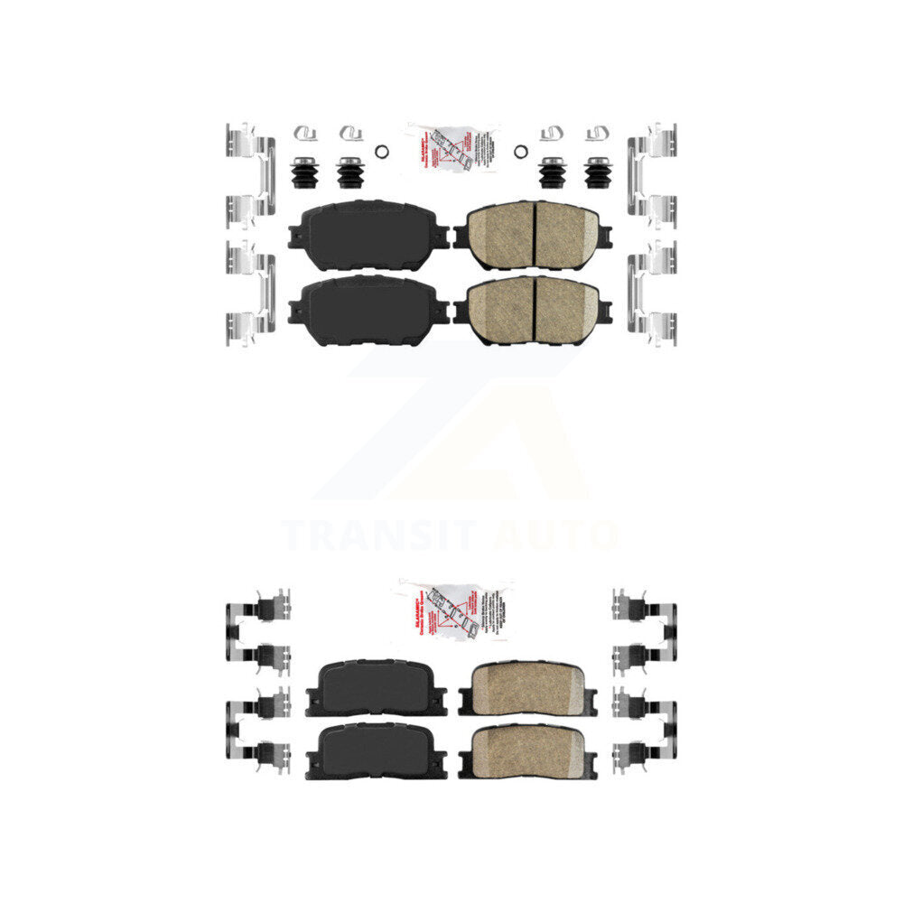 Front Rear Ceramic Disc Brake Pads Kit For Toyota Camry Vehicles Manufactured In Japan KNF-100651