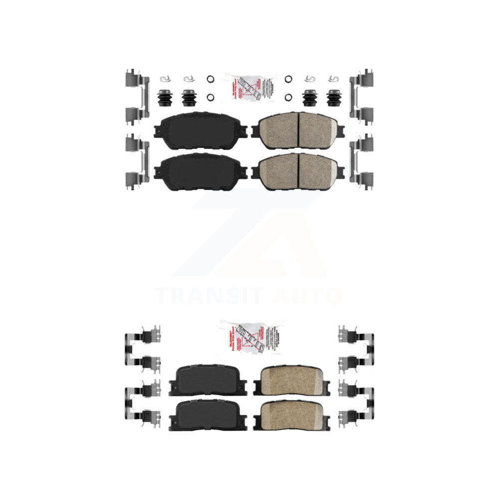 Front Rear Ceramic Disc Brake Pads Kit For Toyota Camry Lexus ES330 ES300 KNF-100657
