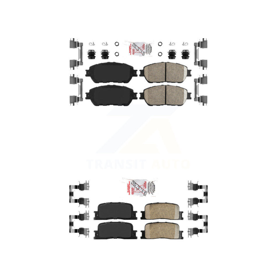 Front Rear Ceramic Disc Brake Pads Kit For Toyota Camry Lexus ES330 ES300 KNF-100657