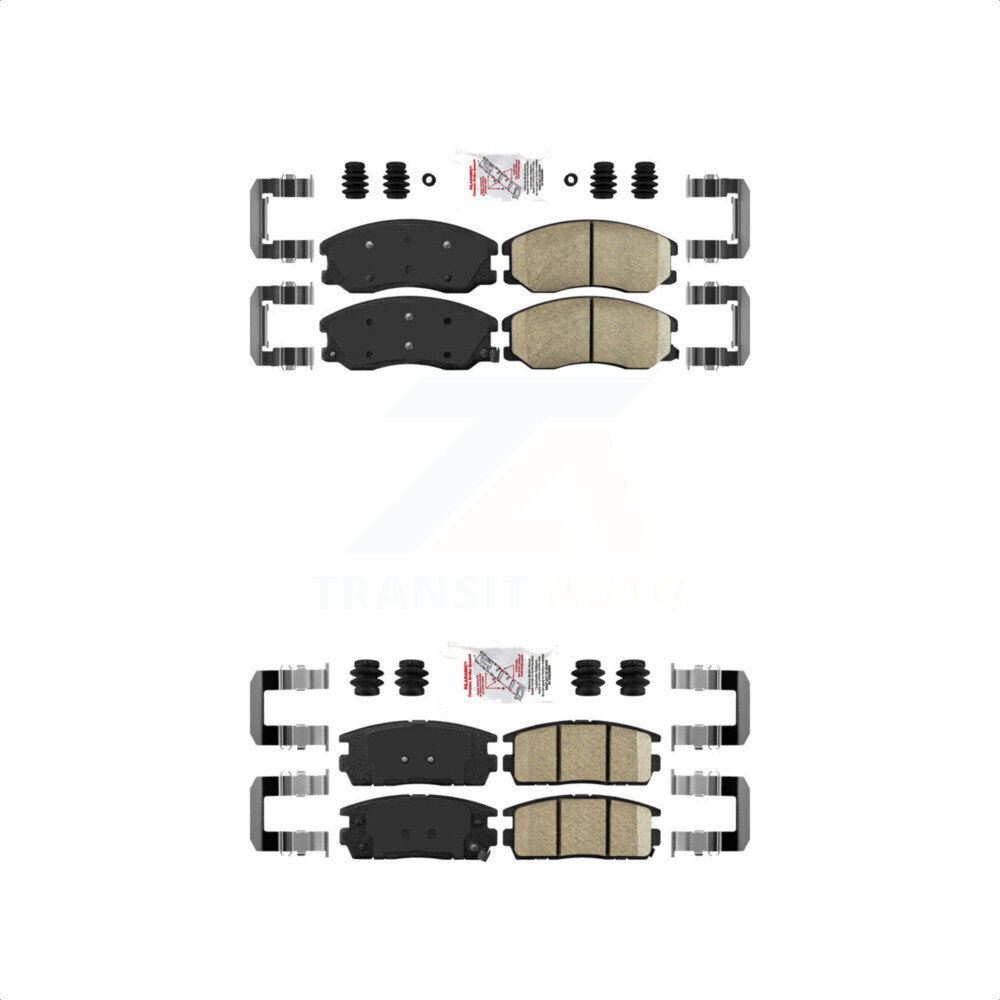 AmeriBRAKES Front Rear Ceramic Disc Brake Pads Kit For Chevrolet Equinox Saturn Vue Captiva Sport Pontiac Torrent Suzuki XL-7 KNF-100671