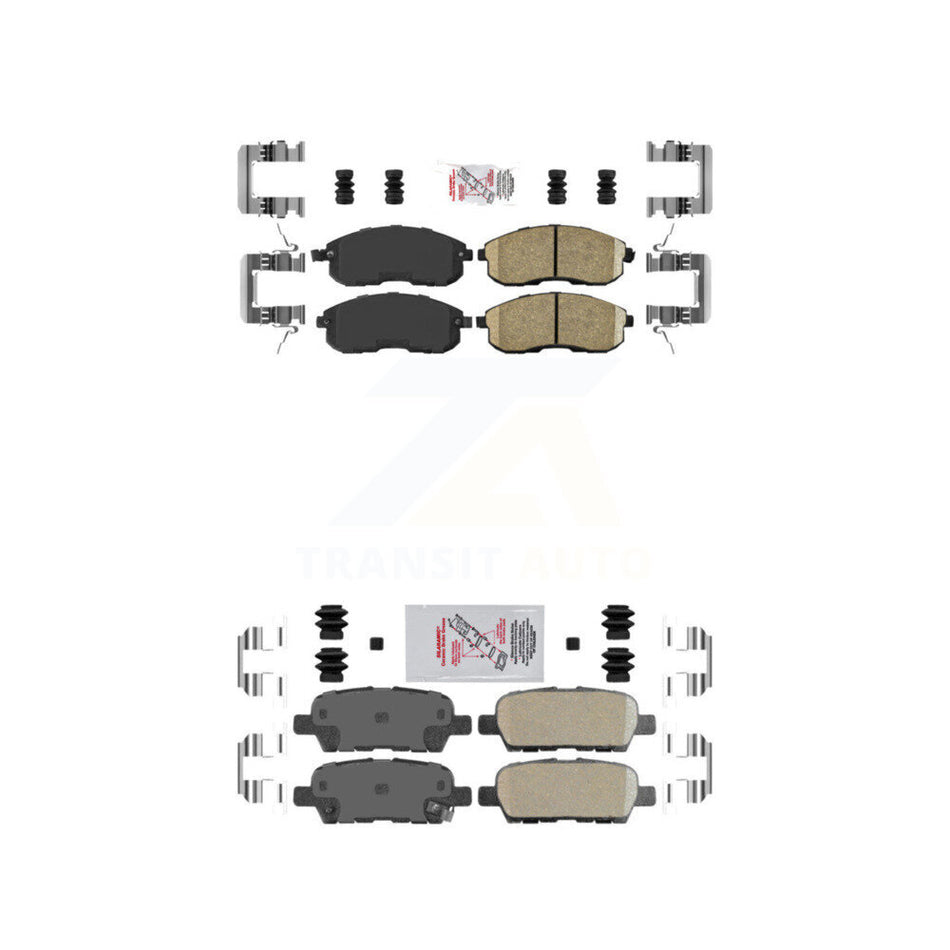 Front Rear Ceramic Disc Brake Pads Kit For Nissan Altima Sentra Juke KNF-100709