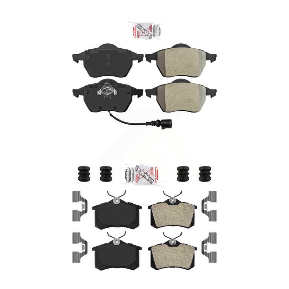 Front Rear Semi-Metallic Disc Brake Pads Kit For Volkswagen Beetle Jetta Golf Passat KNF-100732