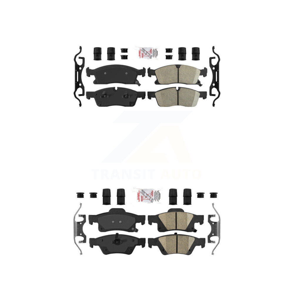 Front Rear Ceramic Disc Brake Pads Kit For Dodge Durango Jeep Grand Cherokee WK KNF-100741