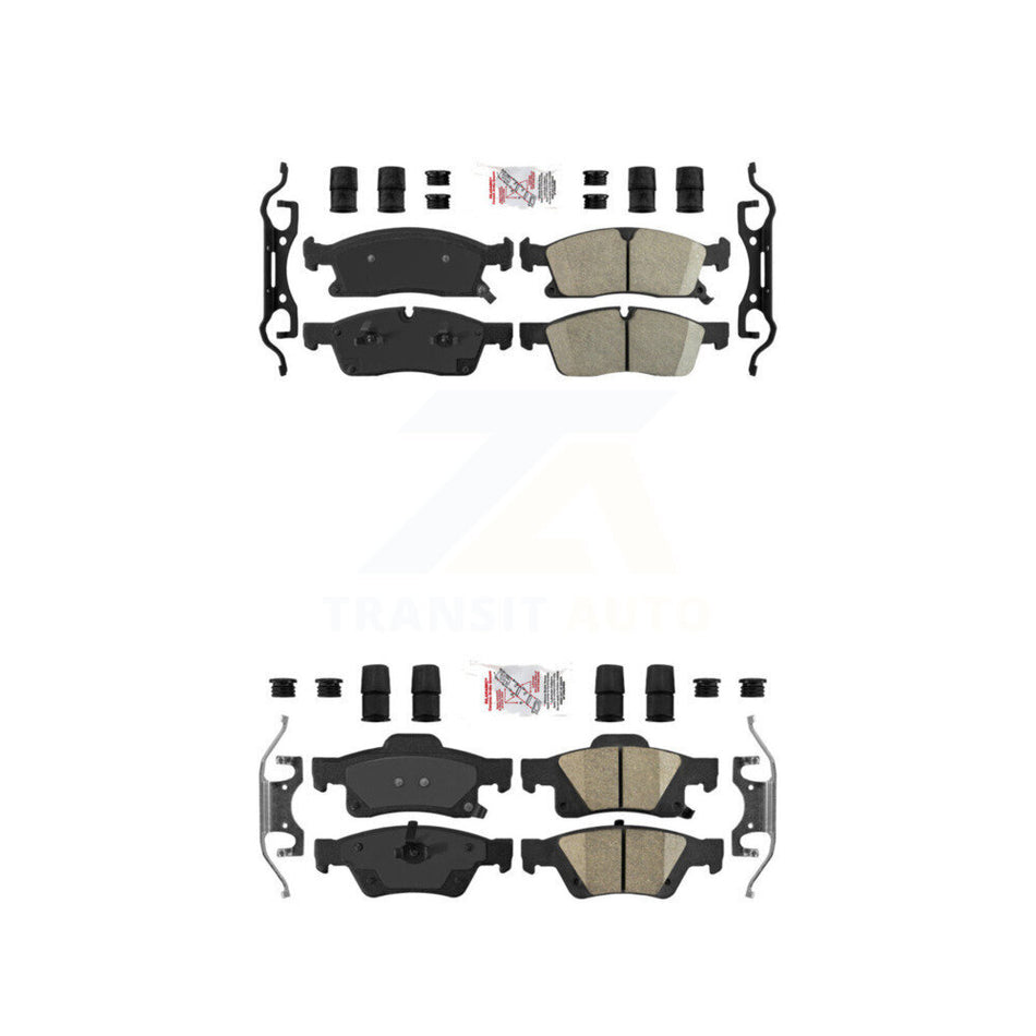 Front Rear Ceramic Disc Brake Pads Kit For Dodge Durango Jeep Grand Cherokee WK KNF-100741