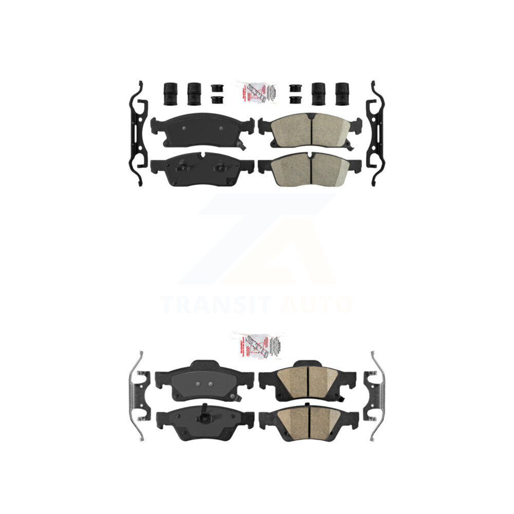 Front Rear Ceramic Disc Brake Pads Kit For Dodge Durango Jeep Grand Cherokee WK KNF-100742