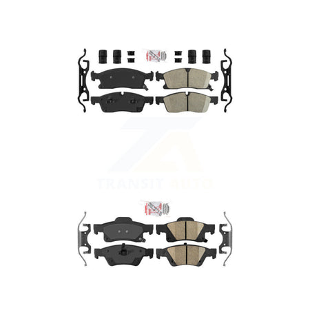 Front Rear Ceramic Disc Brake Pads Kit For Dodge Durango Jeep Grand Cherokee WK KNF-100742