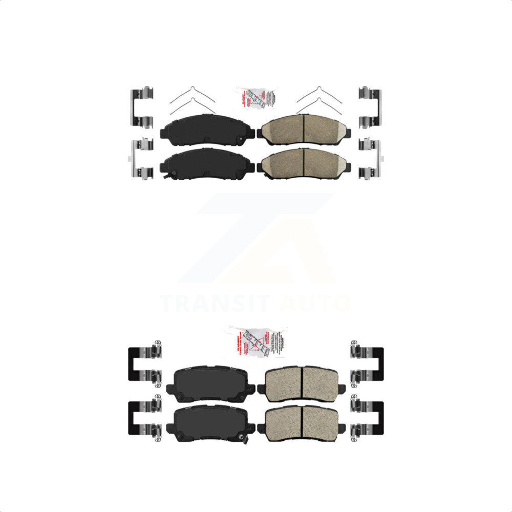 AmeriBRAKES Front Rear Ceramic Disc Brake Pads Kit For 2014-2020 Acura RLX Sport Hybrid SH-AWD KNF-100757