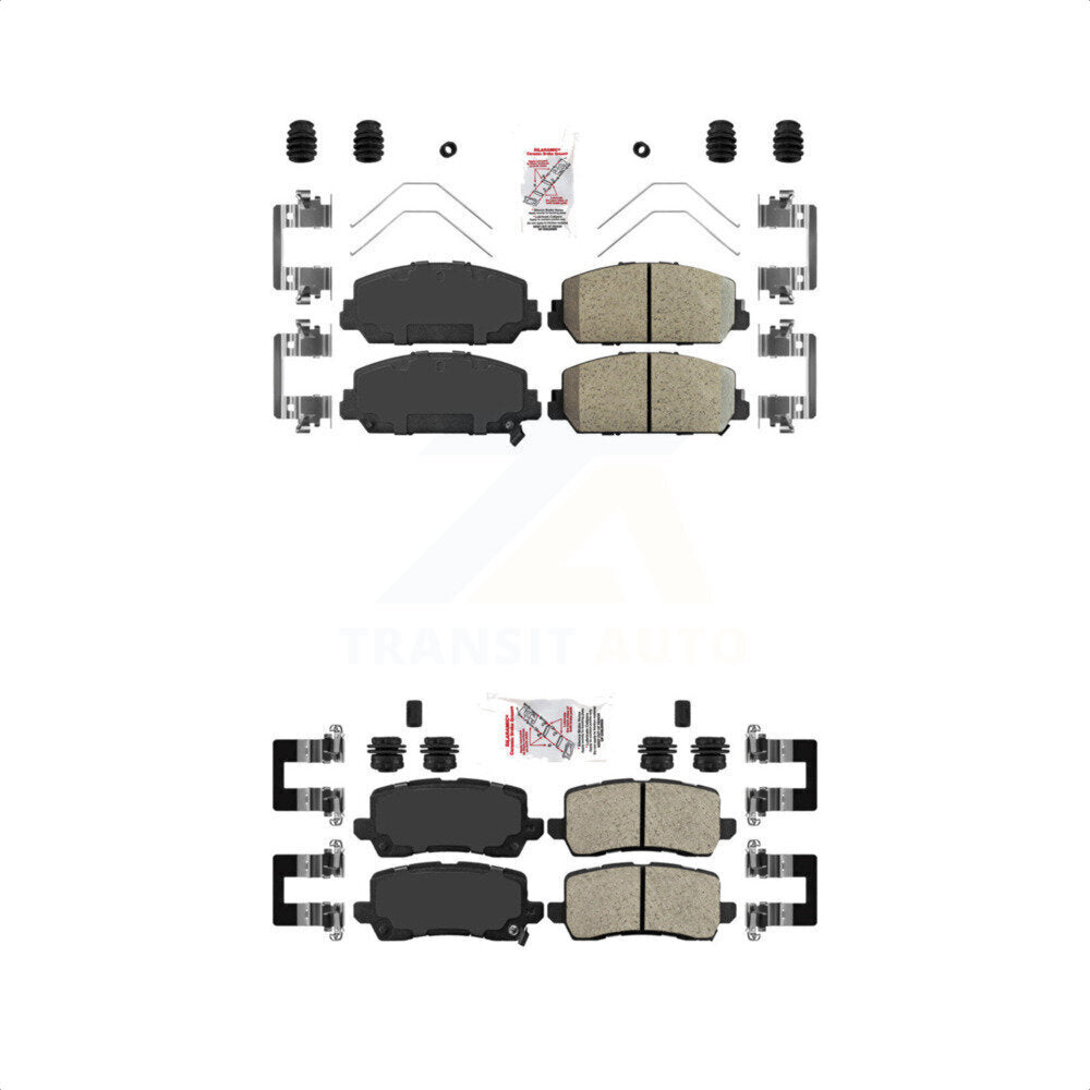 AmeriBRAKES Front Rear Ceramic Disc Brake Pads Kit For Acura RLX KNF-100760