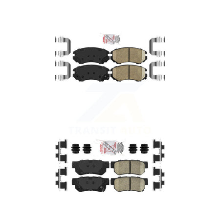 Front Rear Ceramic Disc Brake Pads Kit For Hyundai Elantra Tucson Kia Sportage Sonata KNF-100766