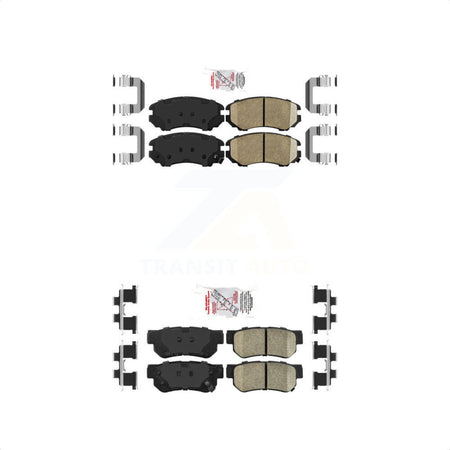 AmeriBRAKES Front Rear Ceramic Disc Brake Pads Kit For Hyundai Kia Elantra Optima Sportage Tucson Sonata Magentis KNF-100767