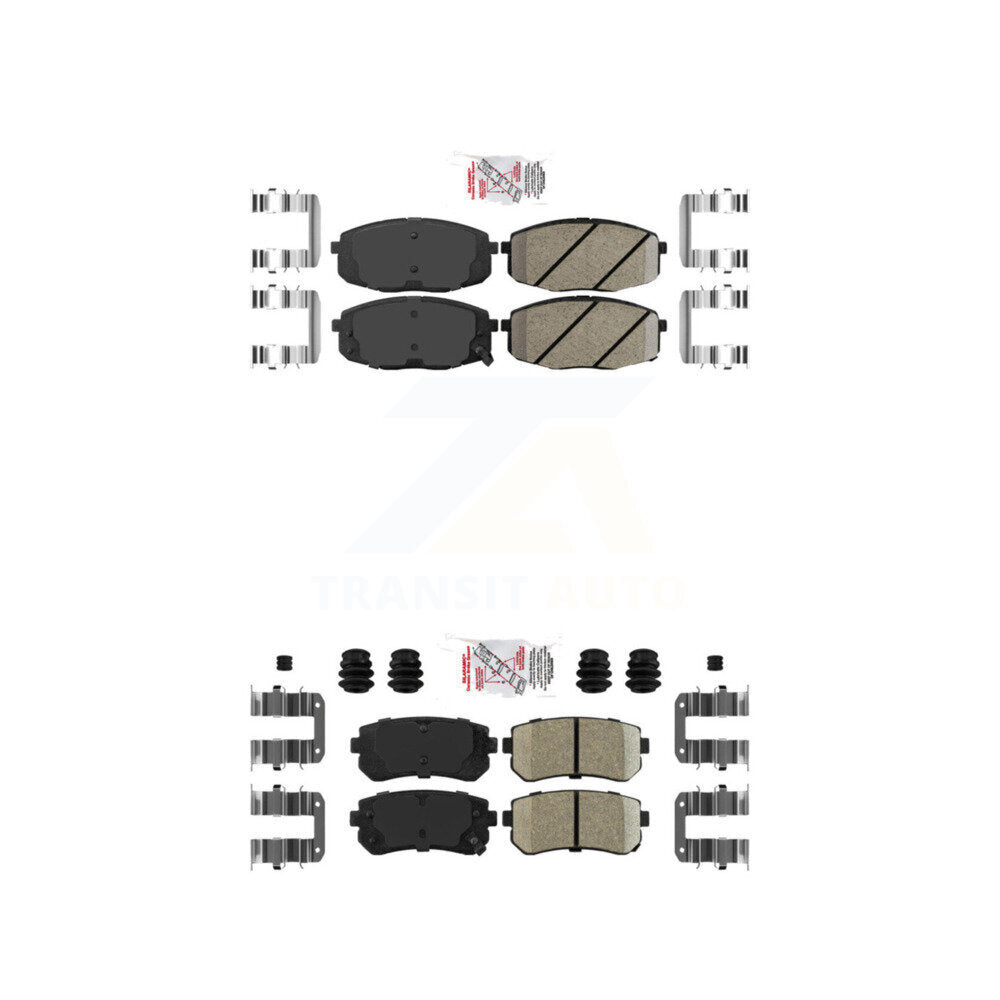 Front Rear Ceramic Disc Brake Pads Kit For Hyundai Elantra Kia Forte Koup Forte5 KNF-100774