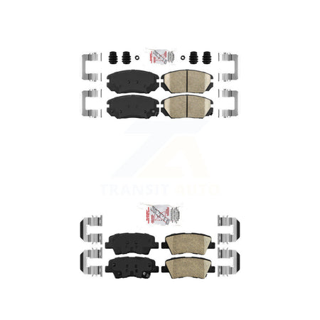 Front Rear Ceramic Disc Brake Pads Kit For Hyundai Sonata Kia Amanti KNF-100789