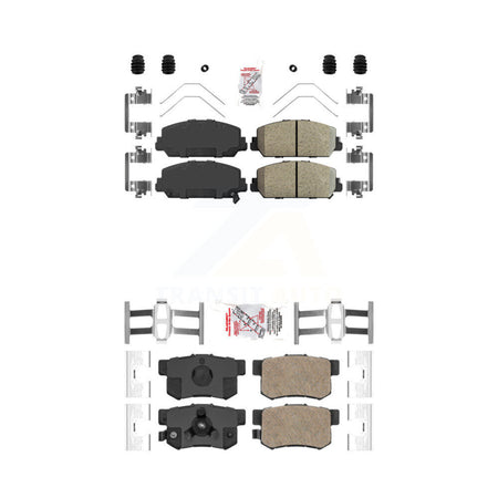 Front Rear Ceramic Disc Brake Pads Kit For 2013-2018 Acura RDX KNF-100853