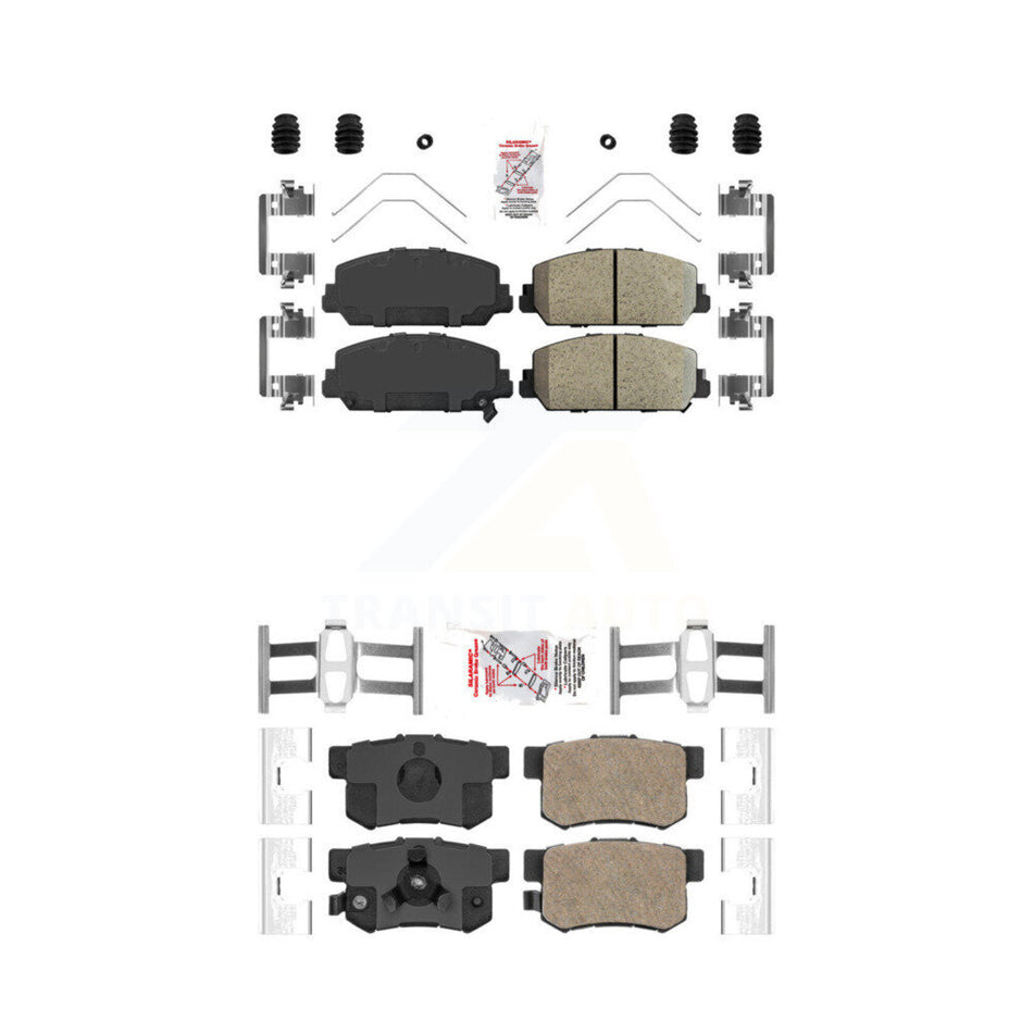 Front Rear Ceramic Disc Brake Pads Kit For 2013-2018 Acura RDX KNF-100853
