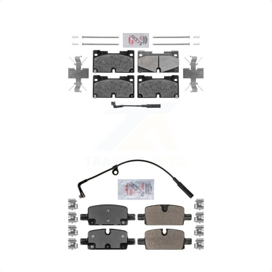 AmeriBRAKES Front Rear Semi-Metallic Disc Brake Pads Kit For Chevrolet Silverado 1500 GMC Sierra Cadillac Tahoe Yukon Escalade Suburban XL ESV LTD Limited KNF-100855