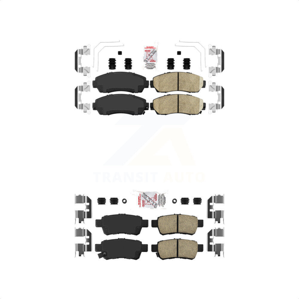 AmeriBRAKES Front Rear Ceramic Disc Brake Pads Kit For 2005-2010 Honda Odyssey KNF-100867