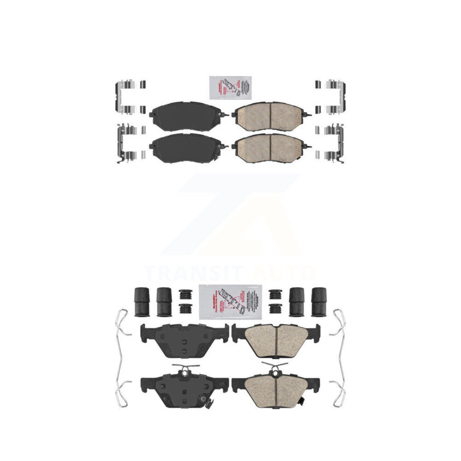 Front Rear Ceramic Disc Brake Pads Kit For Subaru Outback WRX Legacy KNF-100883