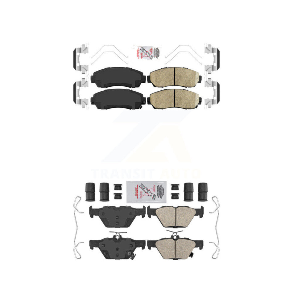 Front Rear Ceramic Disc Brake Pads Kit For 2016-2019 Subaru Legacy 2.5L KNF-100885