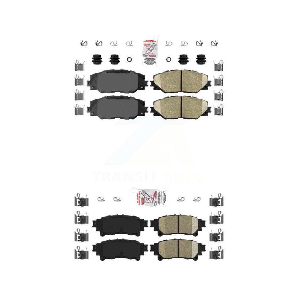 Front Rear Ceramic Disc Brake Pads Kit For 2016-2020 Toyota Mirai KNF-100965