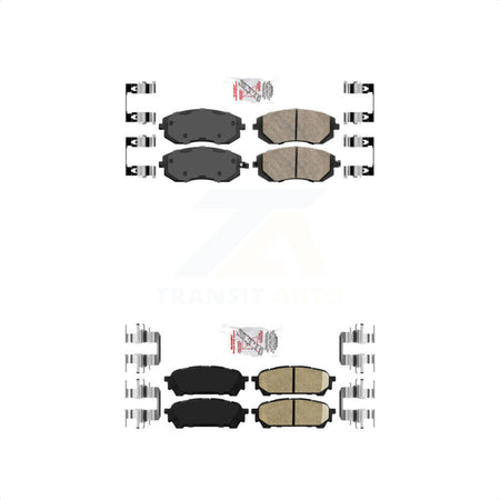 AmeriBRAKES Front Rear Ceramic Disc Brake Pads Kit For Subaru Forester Impreza Saab 9-2X KNF-100967