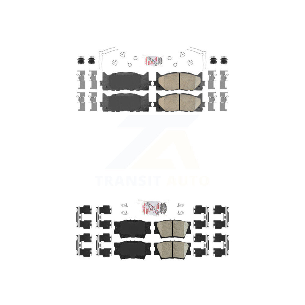 Front Rear Ceramic Disc Brake Pads Kit For Toyota Camry Lexus ES350 Avalon ES300h KNF-101018