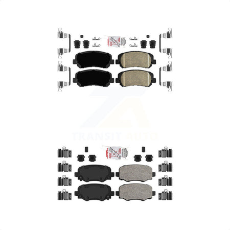 AmeriBRAKES Front Rear Ceramic Disc Brake Pads Kit For Jeep Cherokee Chrysler 200 KNF-101024