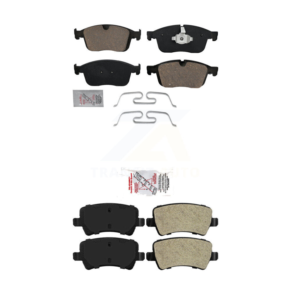 Front Ceramic Rear Semi-Metallic Disc Brake Pads Kit For Volvo XC60 KNF-101033