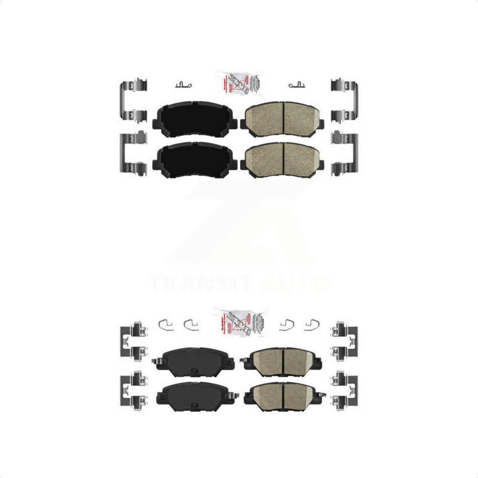 AmeriBRAKES Front Rear Ceramic Disc Brake Pads Kit For Mazda CX-5 KNF-101043