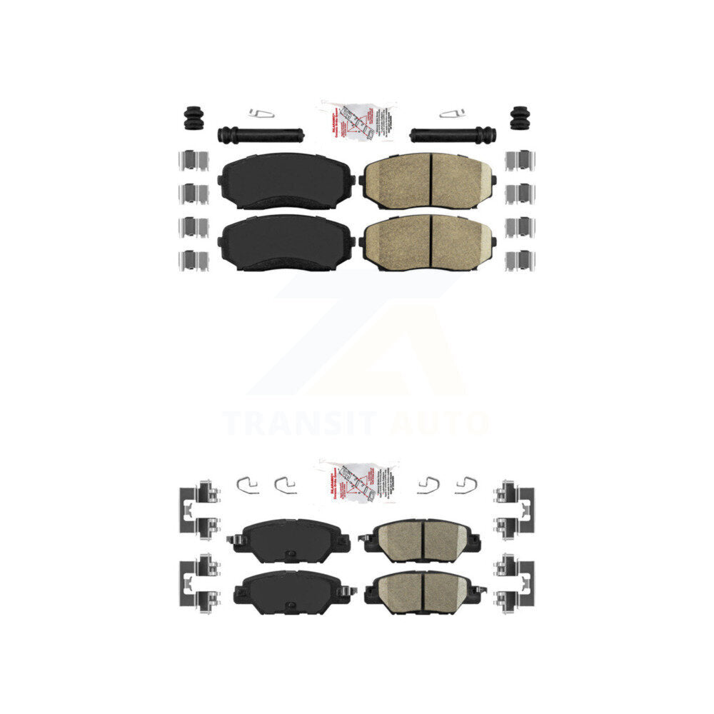 Front Rear Ceramic Disc Brake Pads Kit For 2019-2024 Mazda CX-5 Turbocharged KNF-101045