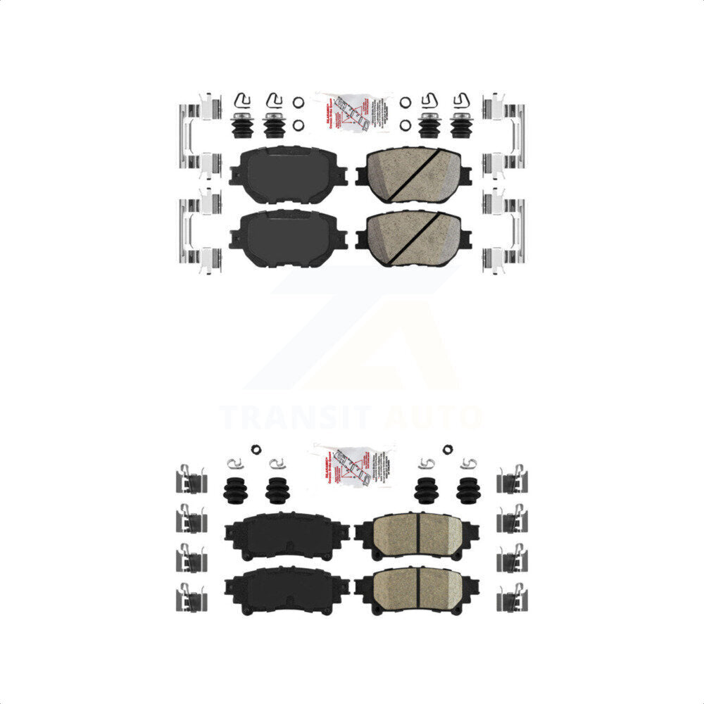 AmeriBRAKES Front Rear Ceramic Disc Brake Pads Kit For Lexus IS250 KNF-101061