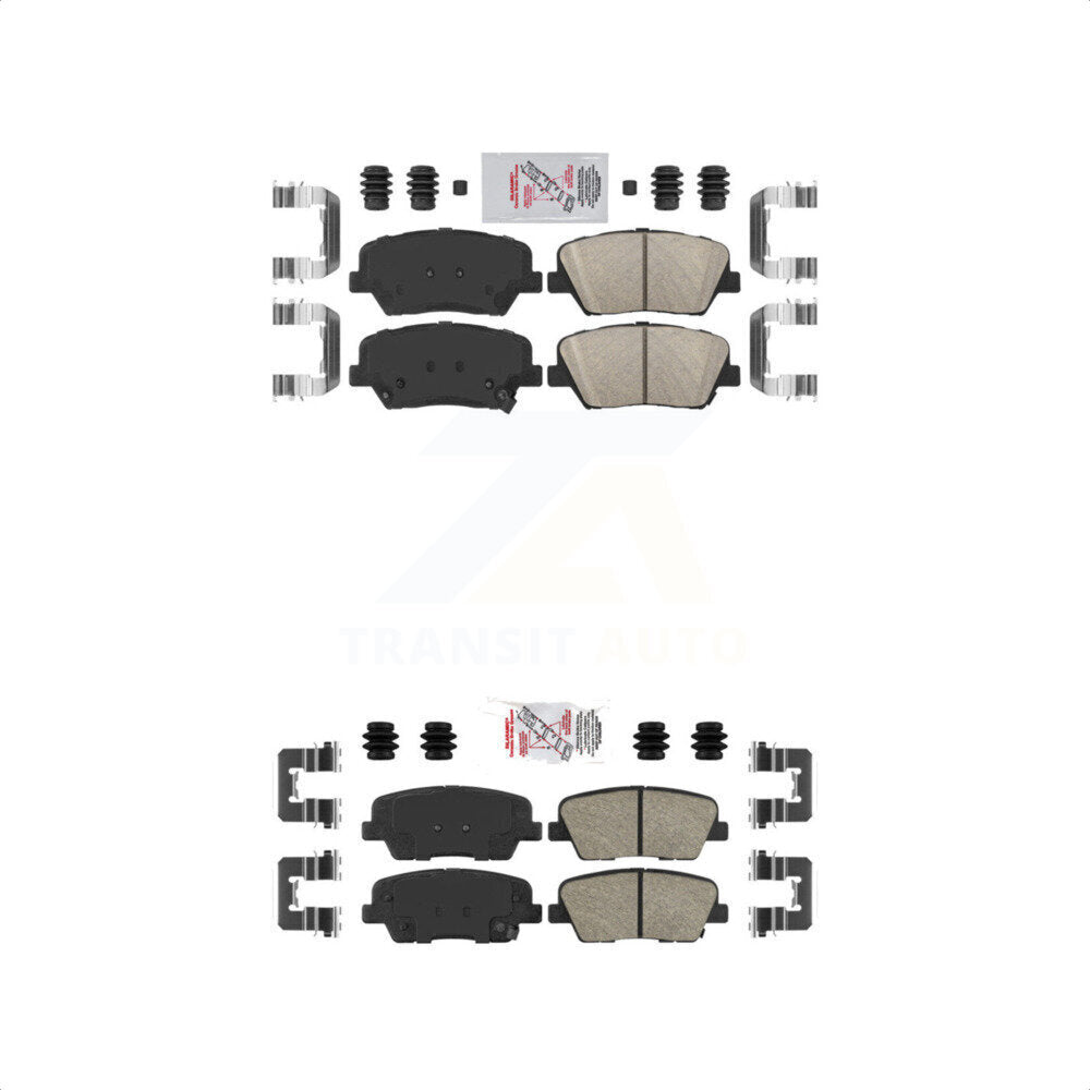 AmeriBRAKES Front Rear Ceramic Disc Brake Pads Kit For Kia Sorento Hyundai Santa Fe Sport KNF-101073