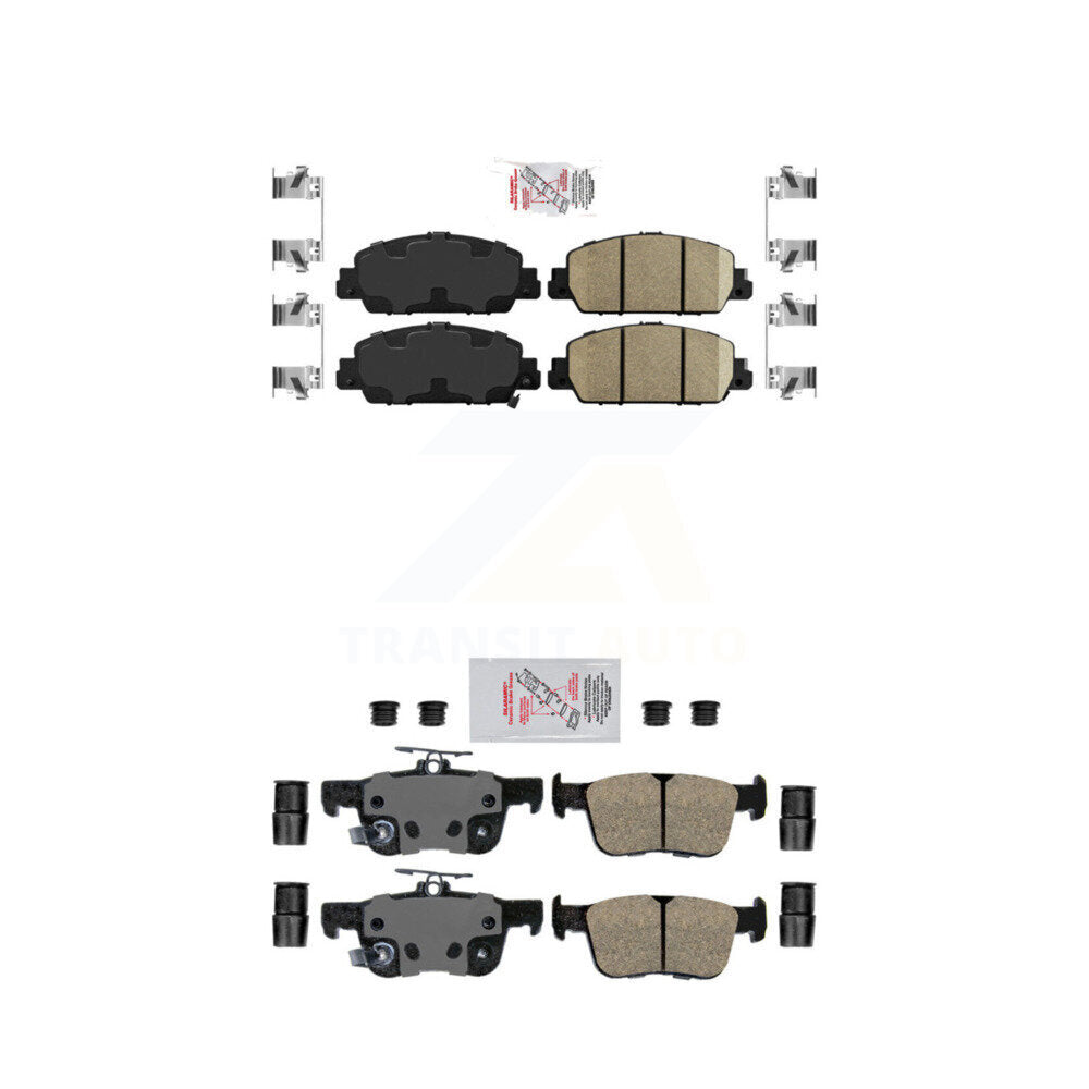Front Rear Ceramic Disc Brake Pads Kit For Honda Accord KNF-101141